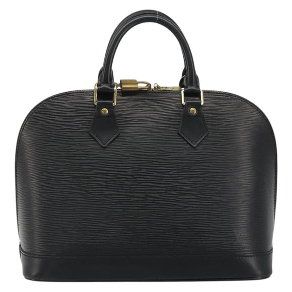 LOUIS VUITTON Epi Alma Hand Bag Noir Black M52142 LV Auth 188076V