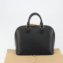 LOUIS VUITTON Epi Alma Hand Bag Noir Black M52142 LV Auth 188076V-23
