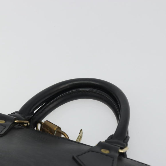 LOUIS VUITTON Epi Alma Hand Bag Noir Black M52142 LV Auth 188076V