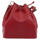 LOUIS VUITTON Epi Petit Noe Shoulder Bag Red M44107 LV Auth 188077V-13