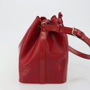 LOUIS VUITTON Epi Petit Noe Shoulder Bag Red M44107 LV Auth 188077V-4