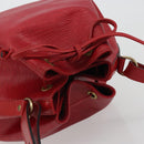 LOUIS VUITTON Epi Petit Noe Shoulder Bag Red M44107 LV Auth 188077V-6