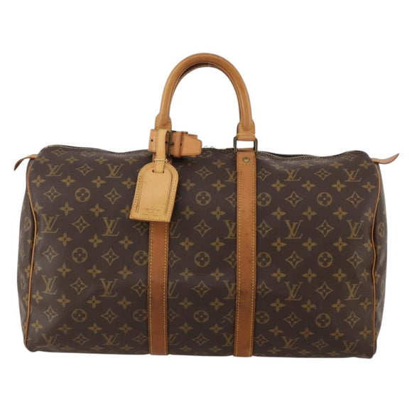LOUIS VUITTON Monogram Keepall 45 Boston Bag M41428 LV Auth 188078