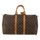 LOUIS VUITTON Monogram Keepall 45 Boston Bag M41428 LV Auth 188078-2