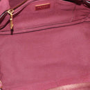 PRADA Canapa PM Hand Bag Canvas Bordeaux Auth 188079-10