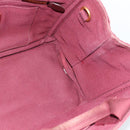 PRADA Canapa PM Hand Bag Canvas Bordeaux Auth 188079-18