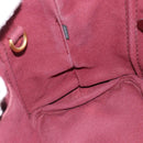 PRADA Canapa PM Hand Bag Canvas Bordeaux Auth 188079-19