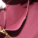 PRADA Canapa PM Hand Bag Canvas Bordeaux Auth 188079-11
