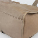 GUCCI Horsebit Hand Bag Leather Beige Auth 188082A-9
