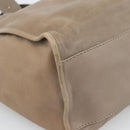 GUCCI Horsebit Hand Bag Leather Beige Auth 188082A-14
