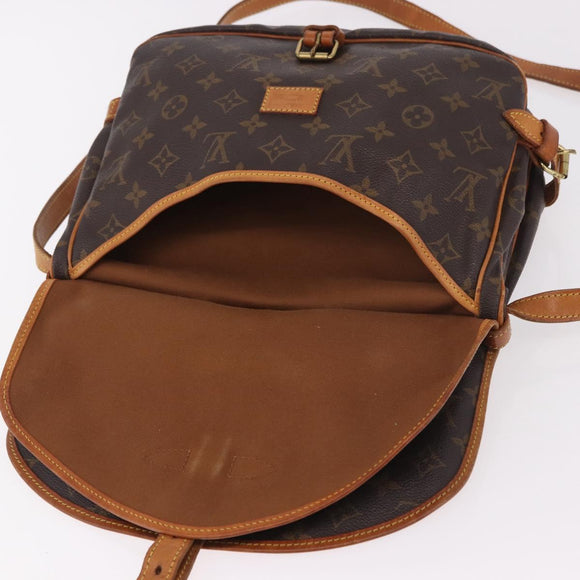 LOUIS VUITTON Monogram Saumur 30 Shoulder Bag M42256 LV Auth 188083A
