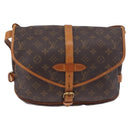 LOUIS VUITTON Monogram Saumur 30 Shoulder Bag M42256 LV Auth 188083A-13