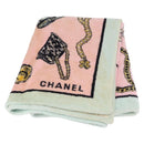 CHANEL Beach Towel Cotton Multicolor CC Auth 188084-1