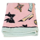 CHANEL Beach Towel Cotton Multicolor CC Auth 188084-4