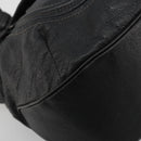 BURBERRY Tote Bag Leather Black Auth 188086A-14