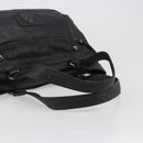 BURBERRY Tote Bag Leather Black Auth 188086A-7