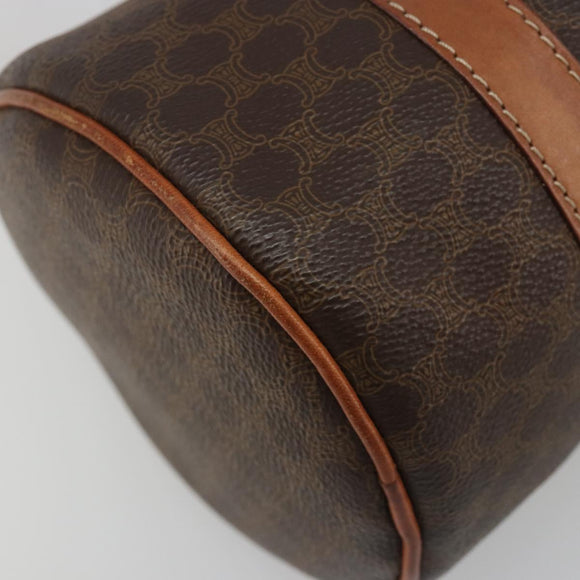CELINE Macadam Canvas Hand Bag Brown Auth 188087A