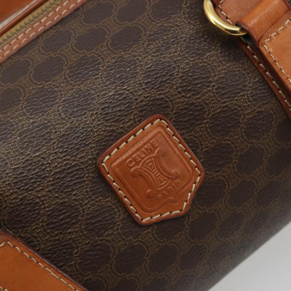 CELINE Macadam Canvas Hand Bag Brown Auth 188087A