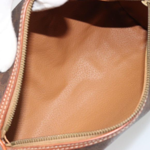 CELINE Macadam Canvas Hand Bag Brown Auth 188087A