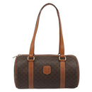 CELINE Macadam Canvas Hand Bag Brown Auth 188087A-13