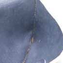 Christian Dior Trotter Canvas Chain Shoulder Bag Navy Gold Auth 188088A-16
