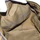 FENDI Zucca Canvas Hand Bag Black Brown Auth 188089-20
