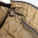 FENDI Zucca Canvas Hand Bag Black Brown Auth 188089-21