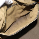 FENDI Zucca Canvas Hand Bag Black Brown Auth 188089-22