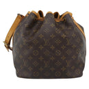 LOUIS VUITTON Monogram Petit Noe Shoulder Bag M42226 LV Auth 188093V-2