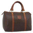 CELINE Macadam Canvas Hand Bag PVC Brown Auth 188100A-1