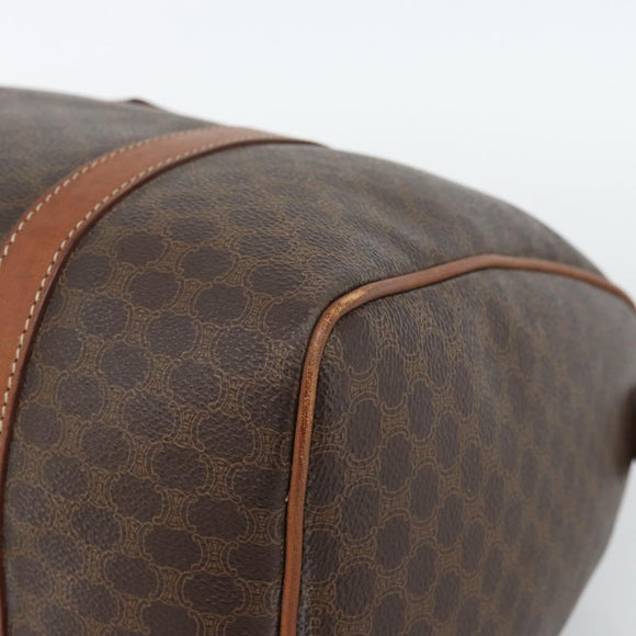 CELINE Macadam Canvas Hand Bag PVC Brown Auth 188100A