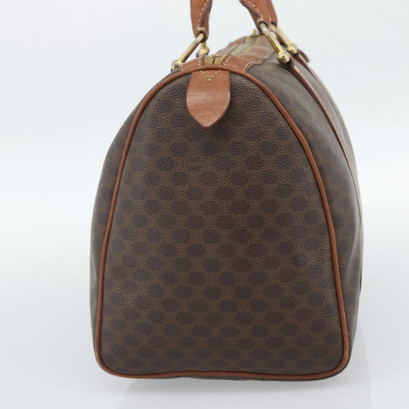 CELINE Macadam Canvas Hand Bag PVC Brown Auth 188100A