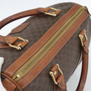 CELINE Macadam Canvas Hand Bag PVC Brown Auth 188100A-6