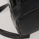 GUCCI Bamboo Body Bag Patent leather Black Auth 188102-14