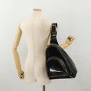 GUCCI Bamboo Body Bag Patent leather Black Auth 188102-22