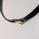 GUCCI Bamboo Body Bag Patent leather Black Auth 188102-8