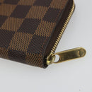 LOUIS VUITTON Damier Ebene Zippy Coin Purse N63070 LV Auth 188104M-15