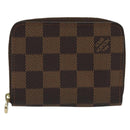 LOUIS VUITTON Damier Ebene Zippy Coin Purse N63070 LV Auth 188104M-13