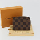 LOUIS VUITTON Damier Ebene Zippy Coin Purse N63070 LV Auth 188104M-12