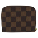 LOUIS VUITTON Damier Ebene Zippy Coin Purse N63070 LV Auth 188104M-2