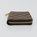 LOUIS VUITTON Damier Ebene Zippy Coin Purse N63070 LV Auth 188104M-3