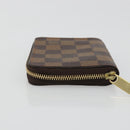 LOUIS VUITTON Damier Ebene Zippy Coin Purse N63070 LV Auth 188104M-4