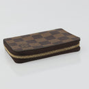 LOUIS VUITTON Damier Ebene Zippy Coin Purse N63070 LV Auth 188104M-5