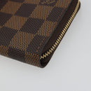 LOUIS VUITTON Damier Ebene Zippy Coin Purse N63070 LV Auth 188104M-7