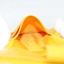 CHANEL COCO Mark Bifold Wallet Caviar Skin Yellow CC Auth 188105M-17