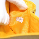 CHANEL COCO Mark Bifold Wallet Caviar Skin Yellow CC Auth 188105M-19