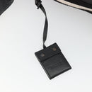 BALLY Shoulder Bag Leather Black Silver Auth 188106-18