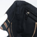 BALLY Shoulder Bag Leather Black Silver Auth 188106-21