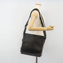 BALLY Shoulder Bag Leather Black Silver Auth 188106-25