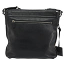 BALLY Shoulder Bag Leather Black Silver Auth 188106-2